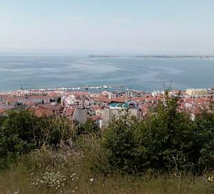 Wanderung bei Sveti Vlas, im Hintergrund Nessebar