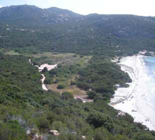 La baia vista dall'alto