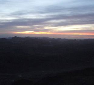 Sonnenaufgang auf dem Mosesberg