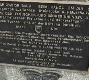 Skulptur Metzger und Bauer