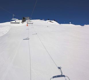 Pisten und Lifte im Skigebiet von Leogang