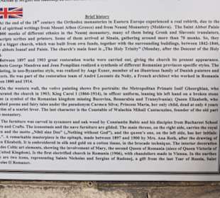 Informationstafel an der großen Kirche