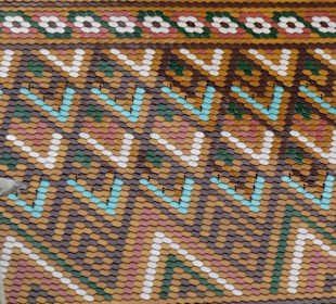 Detail der Kirchendaches-Eindeckung