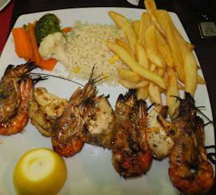 Meeresfrüchte Souvlaki