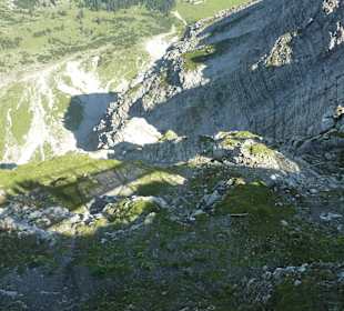 Ausblick vom Nordwandsteig auf dem Nebelhorn