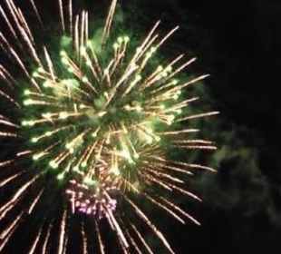 Höhenfeuerwerk vor dem Ausmarsch