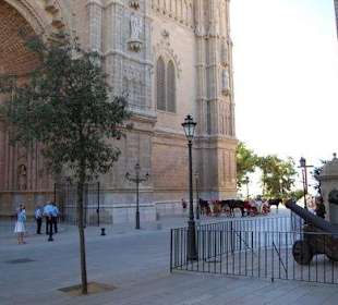 Vor dem Eingangsbereich