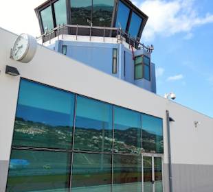 Blick von der Terrasse auf den Tower
