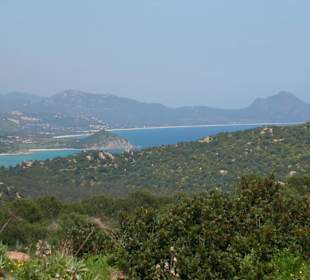 Blick auf die Costa Rei