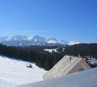 Widok z tarasu karczmy