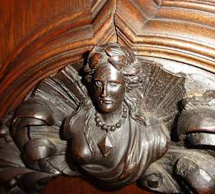 Details eines Schrankes auf Burg Blomendal