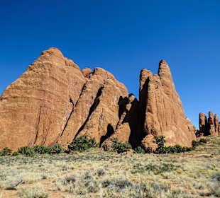 Fins auf dem Weg zum Landscape Arch