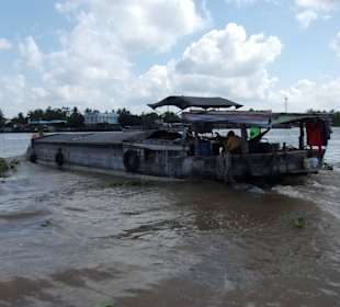 Auf dem Mekong unterwegs