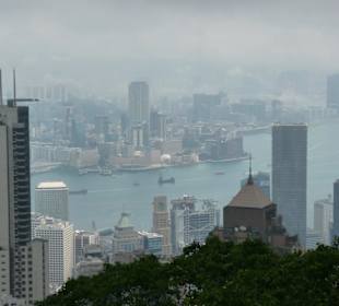 Victoria Harbour von Peak aus 