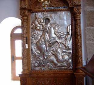 Der Heilige Georg beim Drachentöten