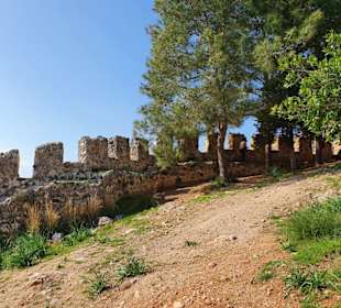 Burg Alanya - Burgmauer