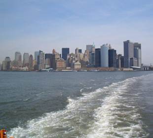 Blick auf Downtown of Manhattan