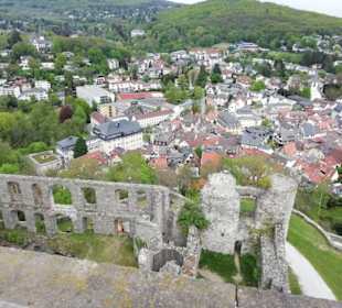 Blick von oben aufs Gelände