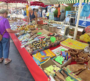 Ein Stand auf dem Markt