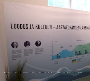 Infowand in der Ausstellung zum Laheema Nat. Park 