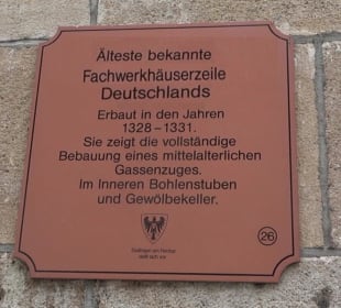 Älteste Fachwerkhäuserzeile Deutschlands