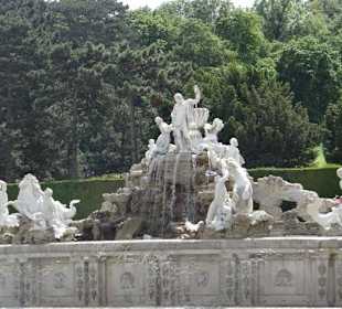 Der Neptunbrunnen in der Parkanlage