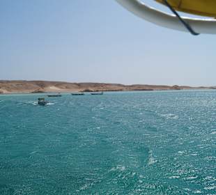 Vom Bot die sicht zur Insel