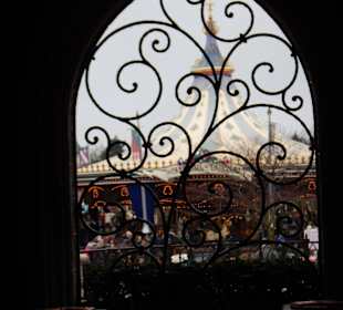 Blick aus dem Schloss