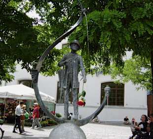 Karl Valentin Brunnen auf dem Viktualienmarkt
