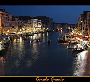 Canale Grande bei Nacht
