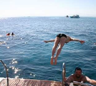 Sprung ins Rote Meer