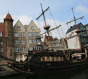 Historisches Holzschiff