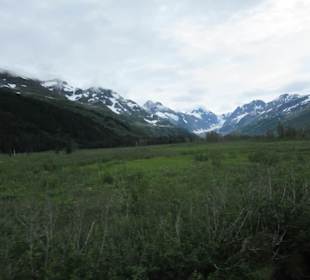 Auf dem Weg zu den Gletschern