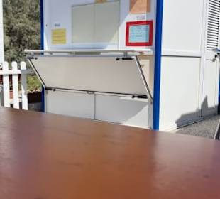 Hinterer Bereich vom Container