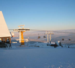 Blick zur Seilbahnstation