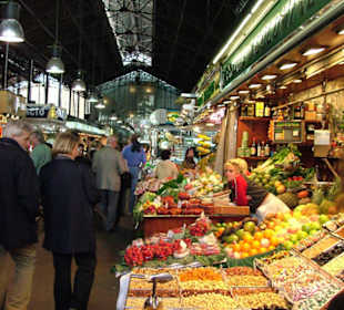 Marktreiben in Barcelona, Markthalle an der Rambla