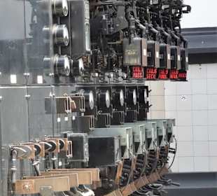 Schalttafel im Straßenbahnmuseum