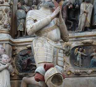 Detailansicht des Epitaph in der Morizkirche