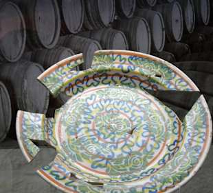 In der Ausstellung des Museu do Vinho do Porto