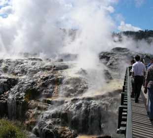 Dampfende Quellen und Geisire 4