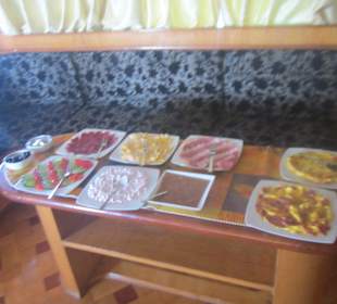 Frühstück auf dem Boot 