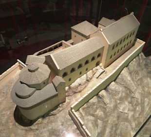 Modell des Schlosses aus dem frühen Mittelalter