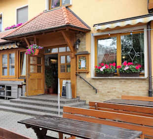 Biergarten der Brauerei Knoblach