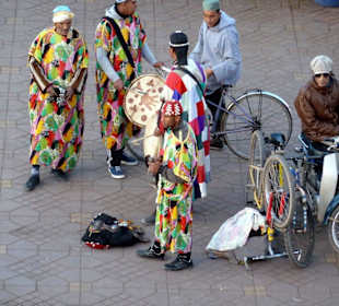 Musiker auf dem Place Jemaa el Fna