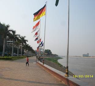 Promenade am Mekong
