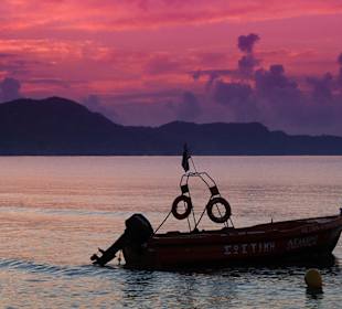 Plaża w Laganas o wschodzie