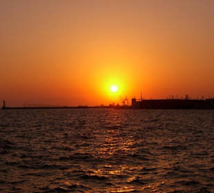 Sundown an der Promenade