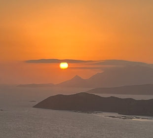 Sonnenuntergang Ende Oktober 