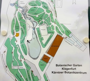 Plan vom Botanischen Garten
