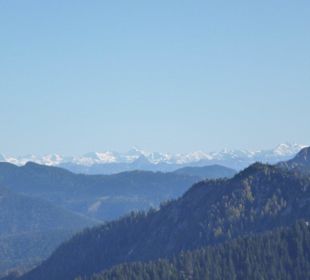 Blick vom Wallberg auf Zugspitze